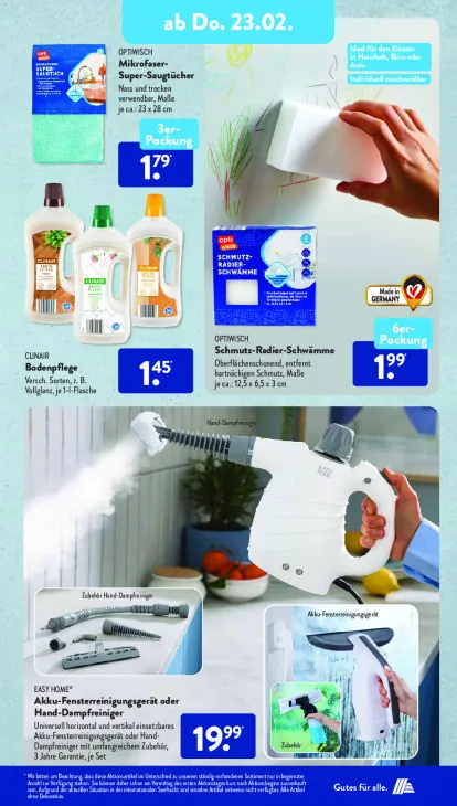 Akku-Fensterreinigungsgerät oder Hand-Dampfreiniger