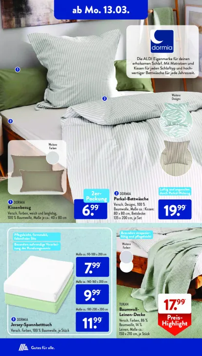 Baumwoll-Leinen-Decke