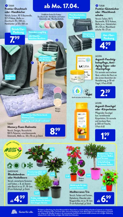 Frottier-Duschtuch oder -Handtücher