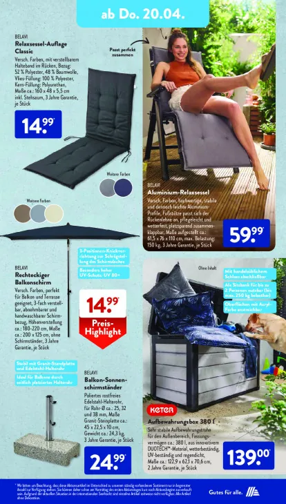 Aluminium-Relaxsessel