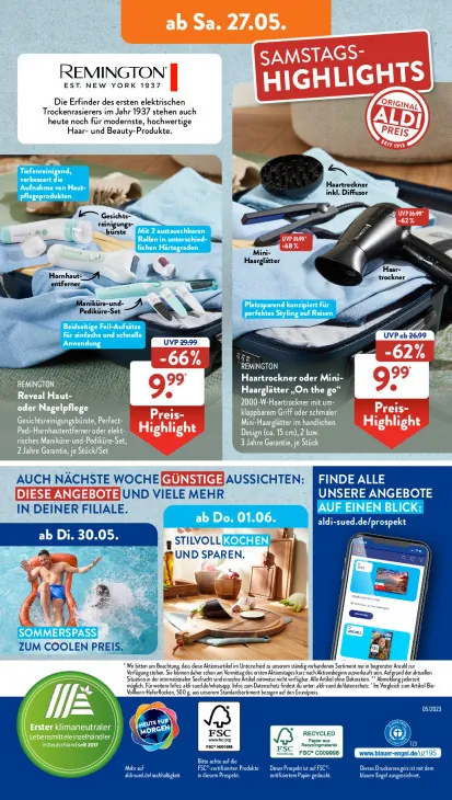 Haartrockner oder Mini-Haarglätter "On the go"