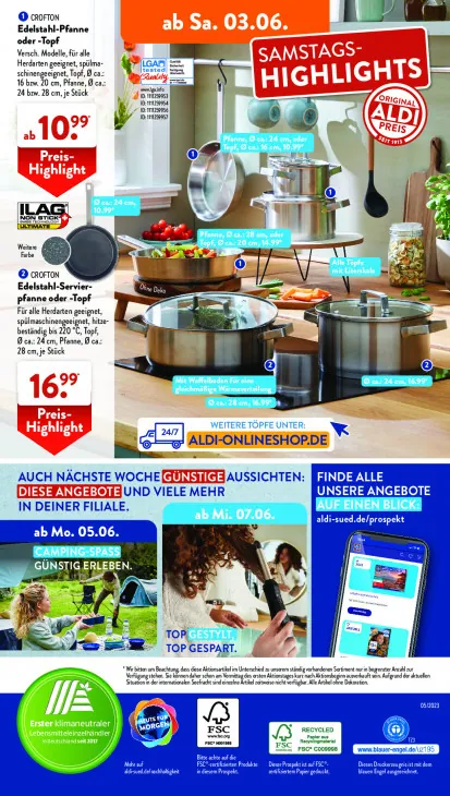 Edelstahl-Pfanne oder -Topf