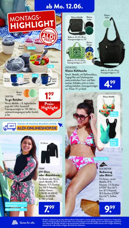 Badeanzug oder Bikini