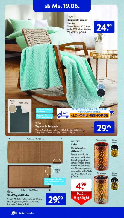 Baumwoll-Leinen-Decke