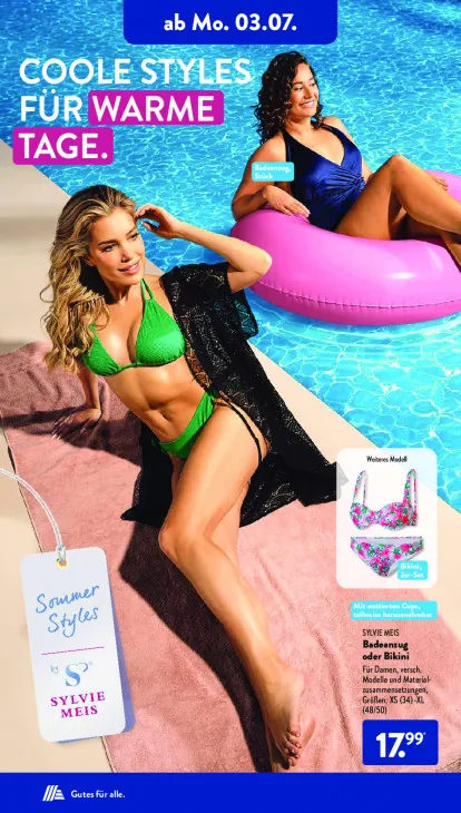 Badeanzug oder Bikini