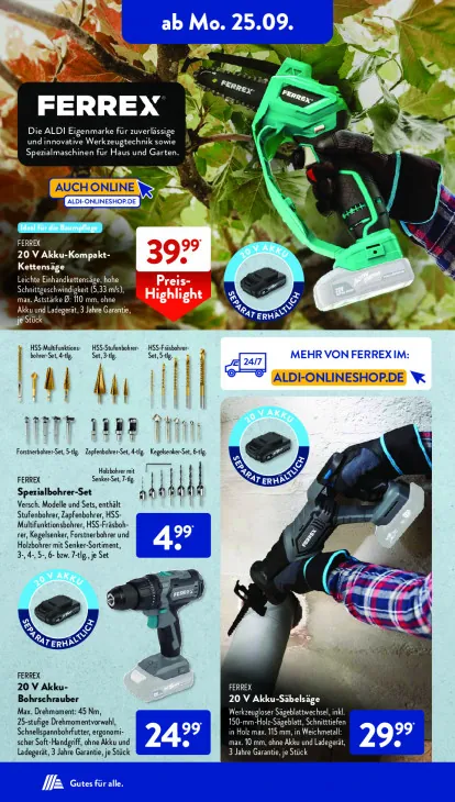 20 V Akku-Bohrschrauber