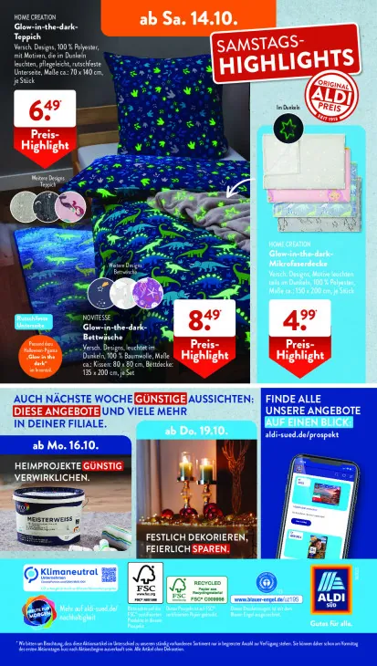 Glow-in-the-dark-Bettwäsche