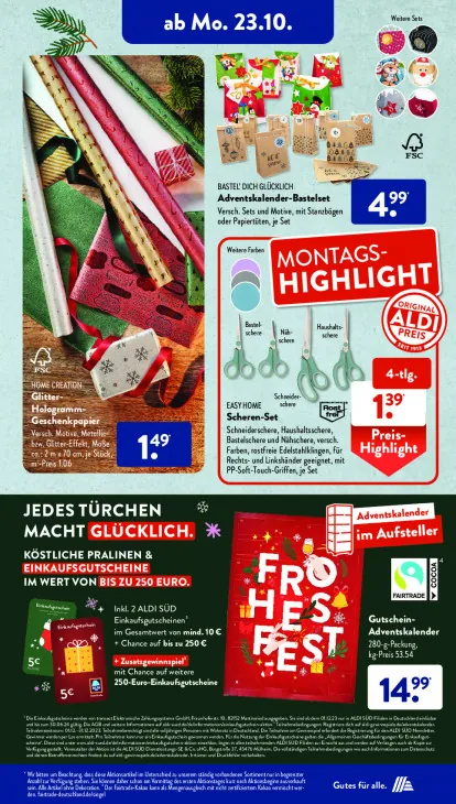 Adventskalender-Bastelset