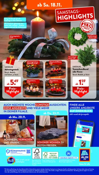 Adventsgesteck