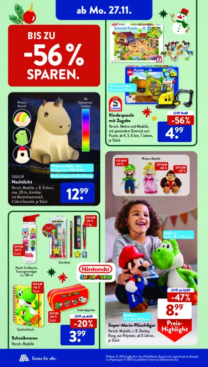 Kinderpuzzle mit Zugabe