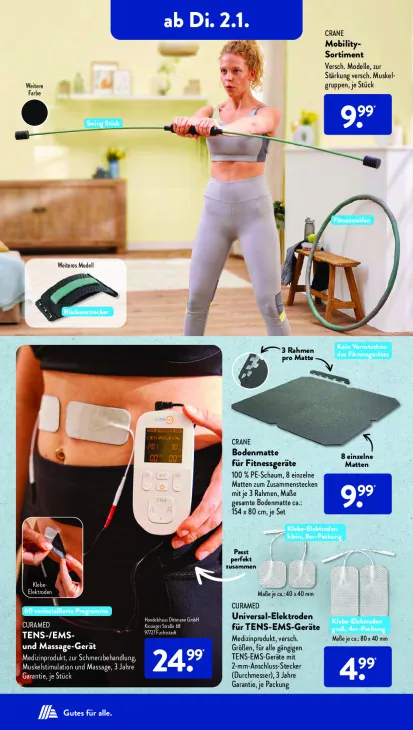 Bodenmatte für Fitnessgeräte