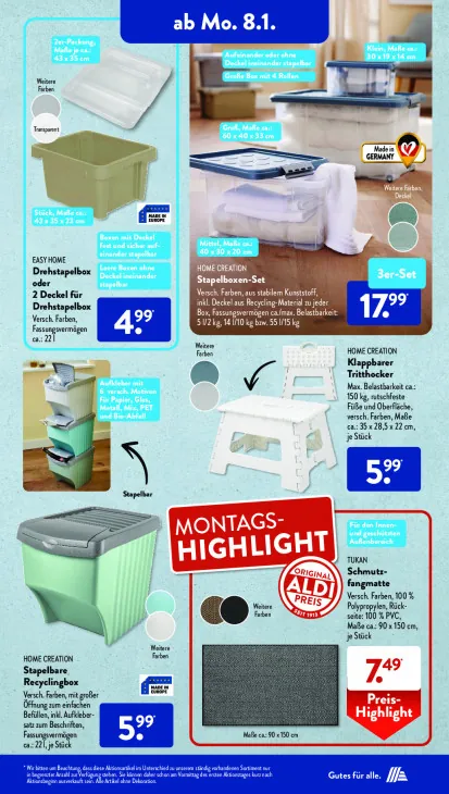 Drehstapelbox oder 2 Deckel