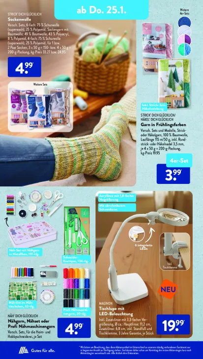 Garn in Frühlingsfarben