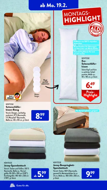 Eco-Seitenschläferkissen