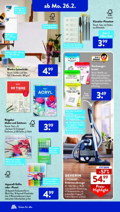 Aquarell-Stifte oder -Pinsel