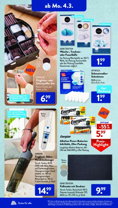 Alkaline-Power-Batterien AA/AAA