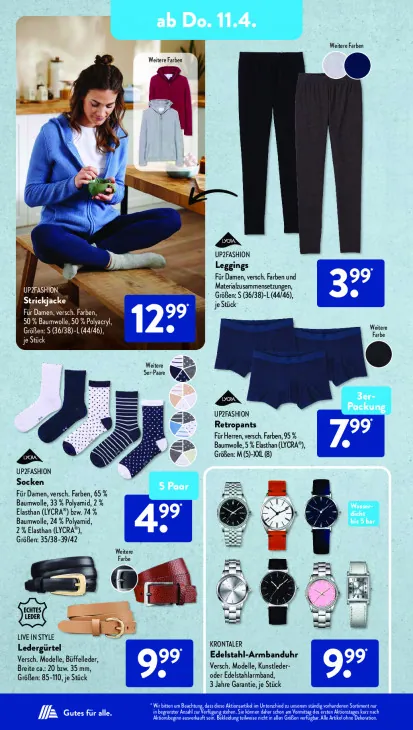 Edelstahl-Armbanduhr