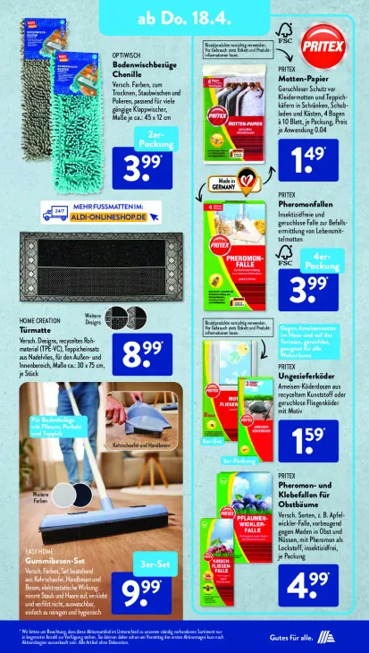 Bodenwischbezüge Chenille