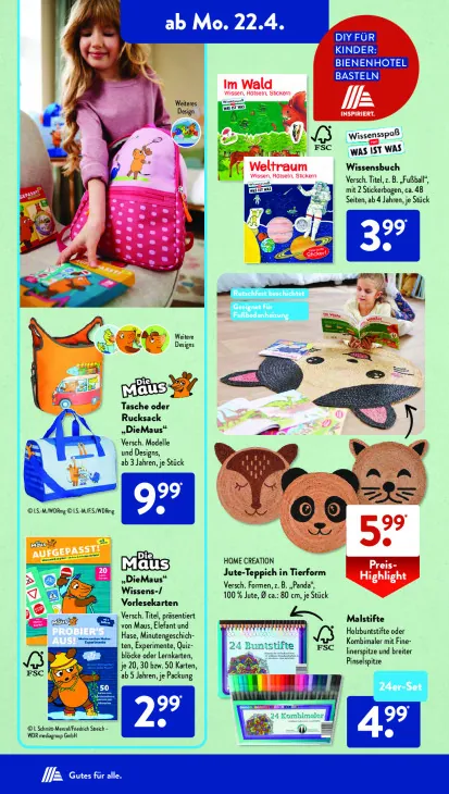 "DieMaus" Wissens-/ Vorlesekarten