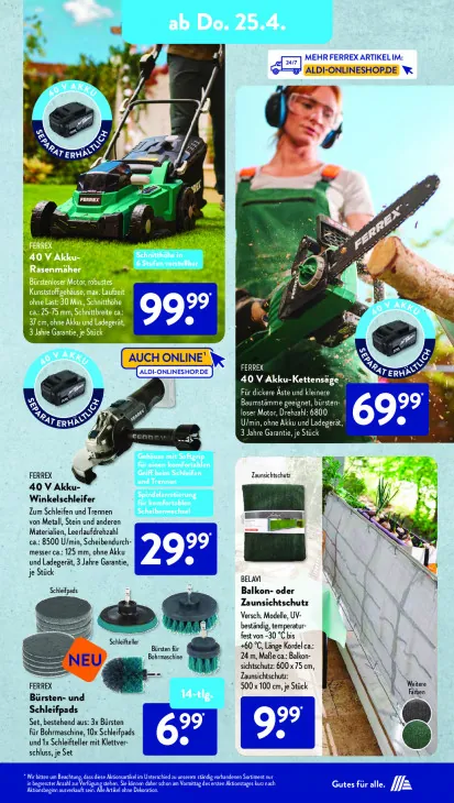 40 V Akku-Kettensäge