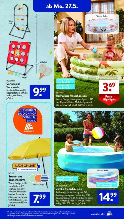 Bedrucktes Planschbecken