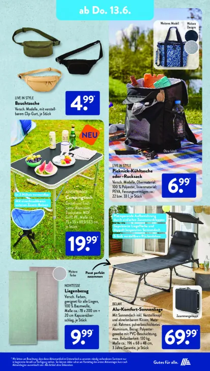 Alu-Komfort-Sonnenliege