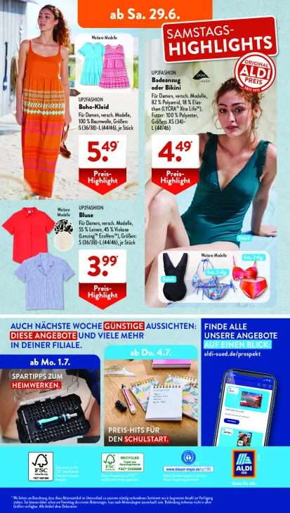 Badeanzug oder Bikini