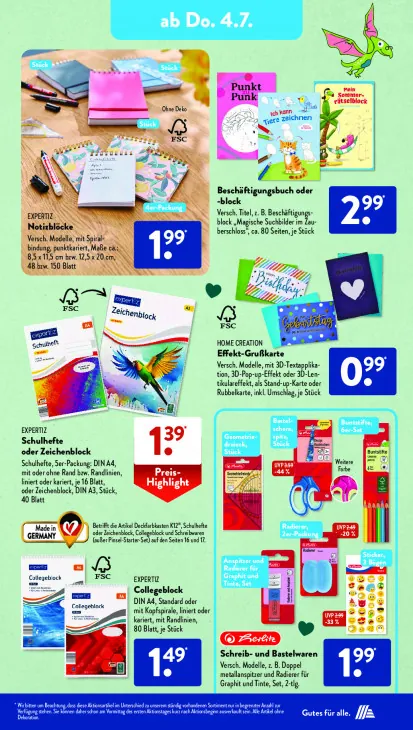 Beschäftigungsbuch oder -block