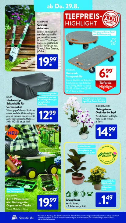 2-in-1-Pflanzhocker oder Gartengeräte-Organizer mit Tasche