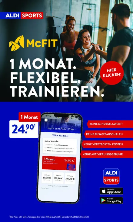 1 Monat Flexibel Trainieren