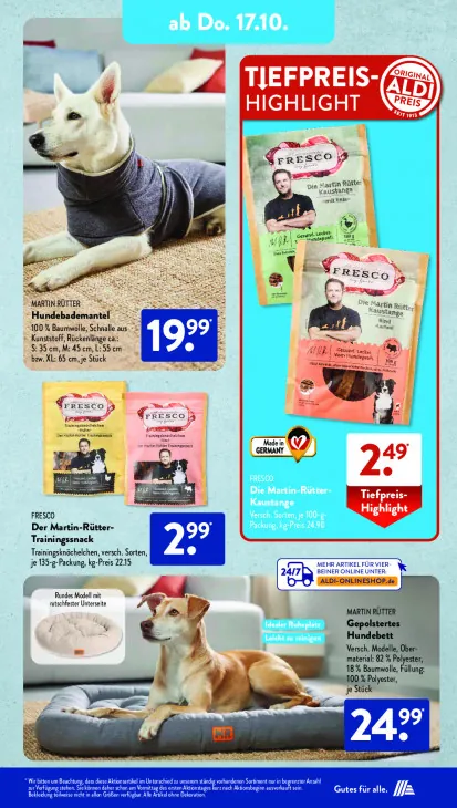 Gepolstertes Hundebett