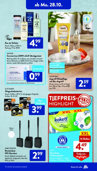 Borstenlose WC-Garnitur