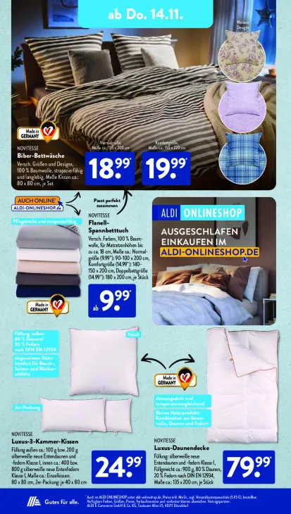 Biber-Bettwäsche (Komfortgröße)