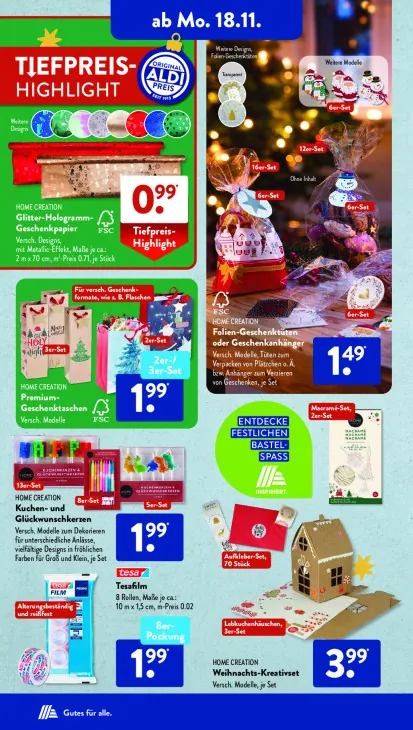 Folien-Geschenktüten oder Geschenkanhänger