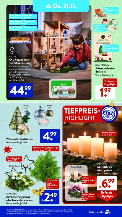 Adventsarrangement oder Tannenhandbunde