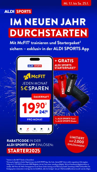 Mitgliedschaft (ALDI SPORTS App)