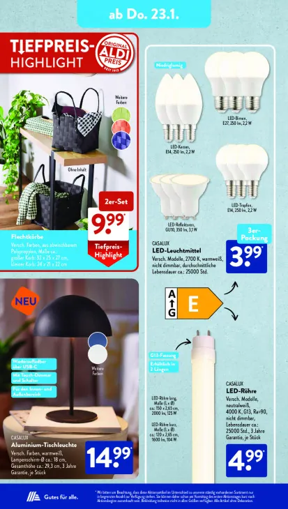 Aluminium-Tischleuchte