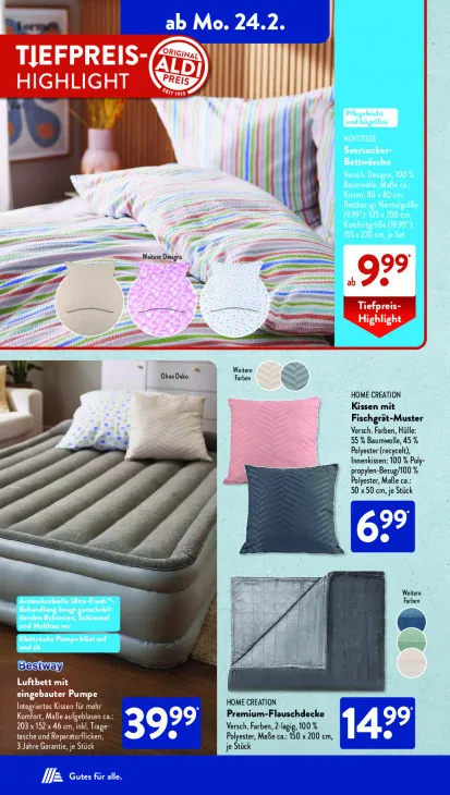 Kissen mit Fischgrät-Muster