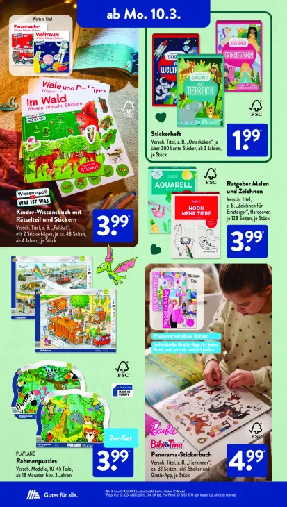 Kinder-Wissensbuch mit Rätselteil und Stickern