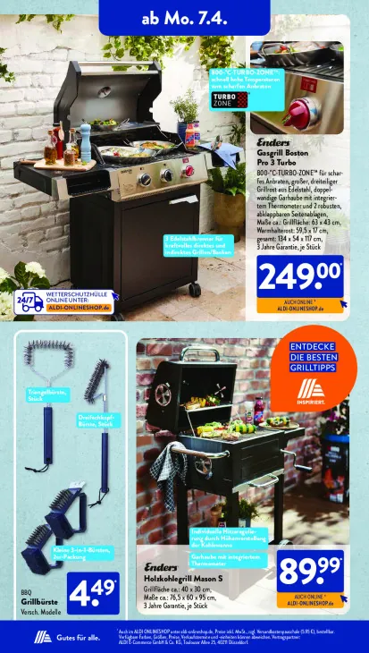 Gasgrill Boston Pro 3 Turbo