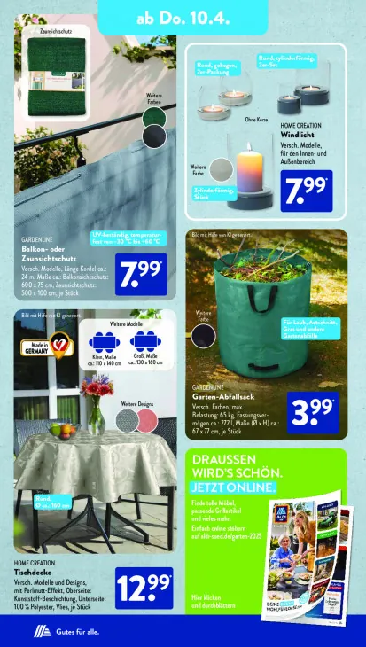 Balkon- oder Zaunsichtschutz