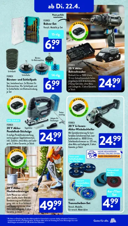 20 V Akku-Bohrschrauber