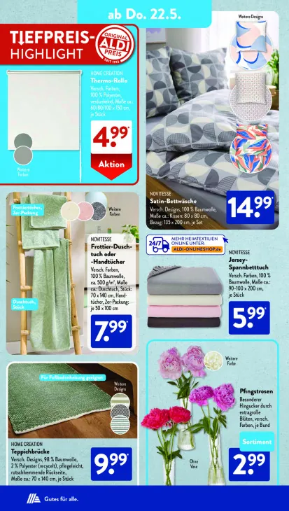 Frottier-Duschtuch oder -Handtücher