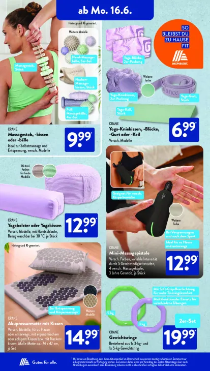 Akupressurmatte mit Kissen