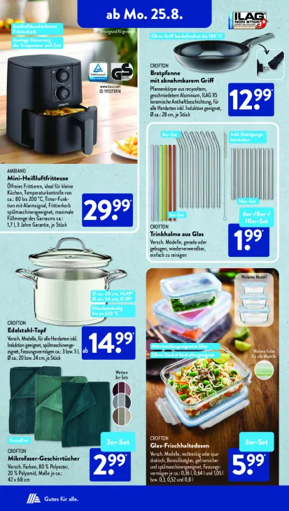 Bratpfanne mit abnehmbarem Griff