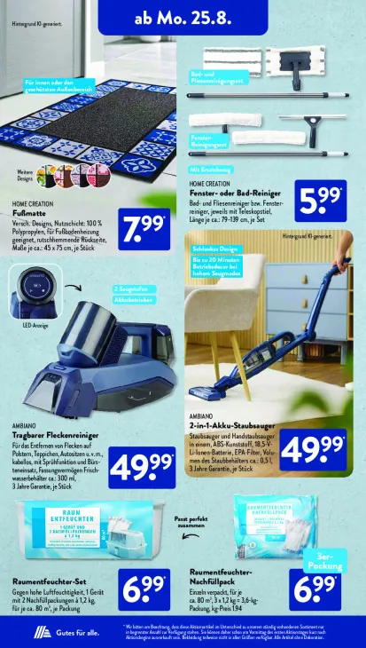 2-in-1-Akku-Staubsauger