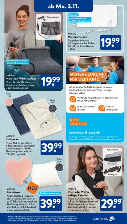 Heiz- oder Wärmeauflage