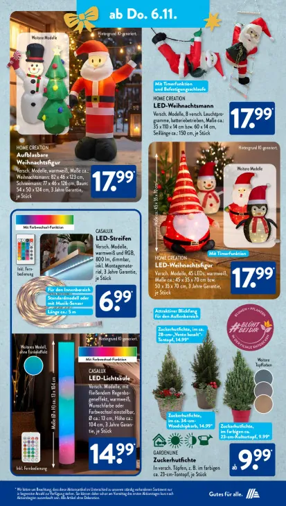 Aufblasbare Weihnachtsfigur