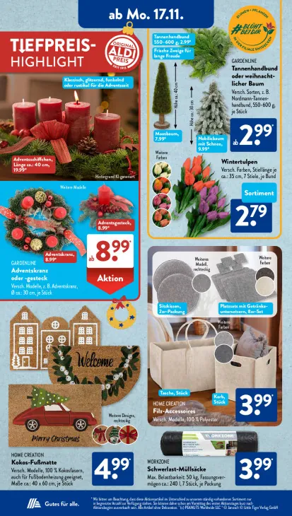 Adventskranz oder -gesteck