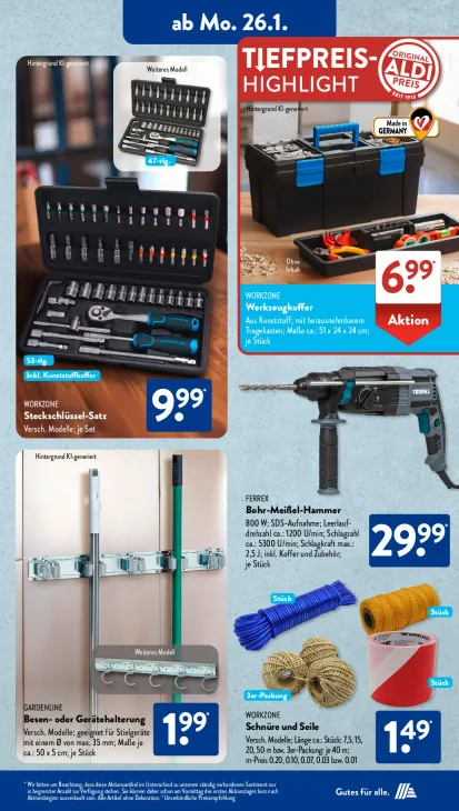 Besen- oder Gerätehalterung